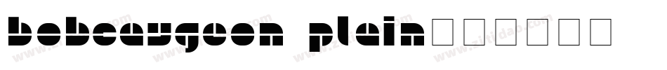 bobcaygeon plain字体转换